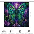 thumbnail image 2 of Wildflowers Butterfly Shower Curtain Sets with Rugs 4 Piece Rustic, 2 of 8