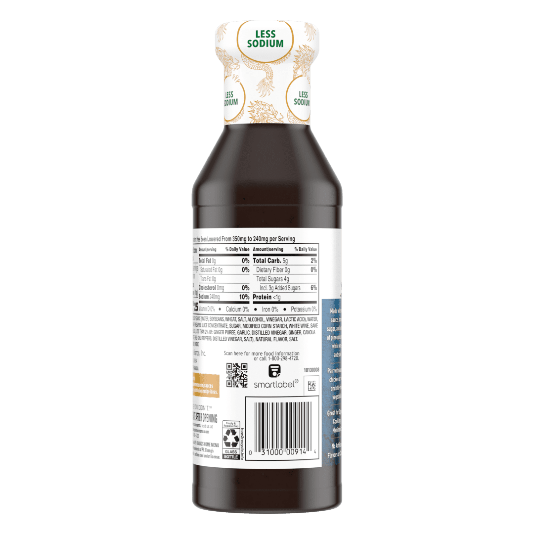 P.F. Chang’s Home Menu Less Sodium Teriyaki Sauce, 14 oz.