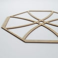 thumbnail image 5 of Ekena Millwork 23 3/8"W x 23 3/8"H x 1/4"T Large Haswell Decorative Fretwork Wood Wall Panels, Birch, 5 of 18