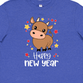 thumbnail image 4 of Inktastic Happy New Year Cute Ox Youth T-Shirt, 4 of 5