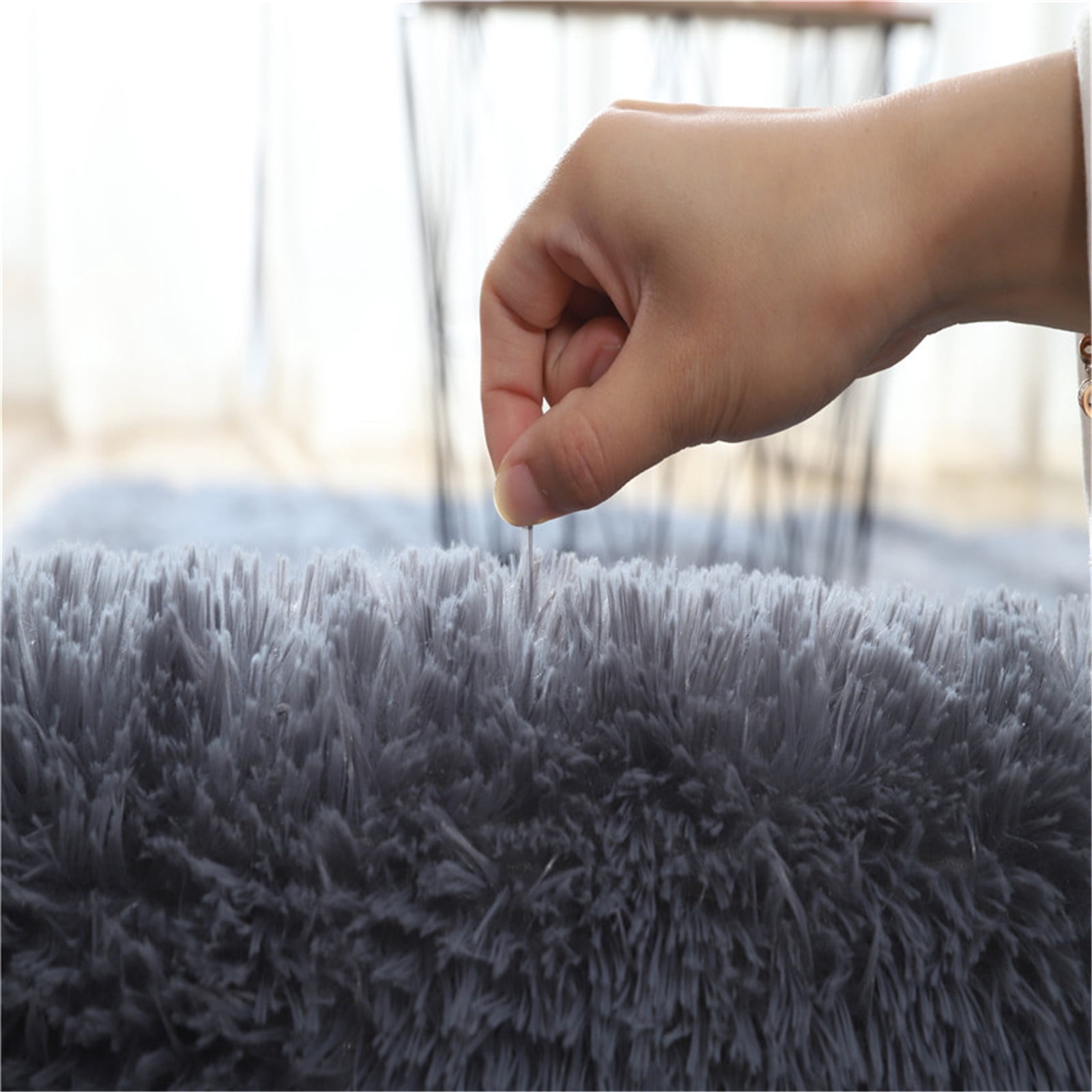 Tiitstoy Area Rugs Modern Home Decorate Soft Fluffy Carpets for Living Room Bedroom Kids Room Fuzzy Plush Non-Slip Floor Area Rug Fluffy Indoor Carpet 23.6x47.2'' Pink