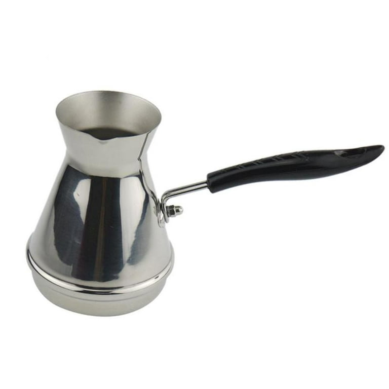 Kofitee KT002 304 Grade (18/8) Stainless Steel Turkish Greek Coffee Pot,  Cezve, Ibrik, Briki, Milk Warmer, Butter Melting Pot, percolator, co