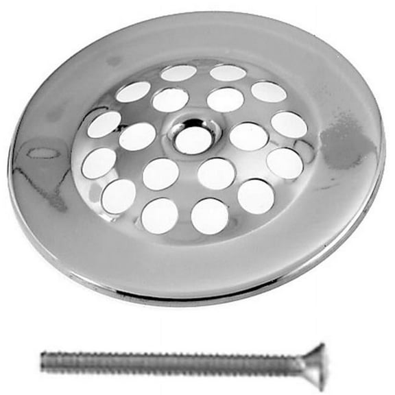 Beehive Style Tub Grid with Screw - Polished Nickel