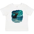 thumbnail image 3 of Inktastic Fairbanks Alaska Moose Northern Lights Scenic Art Boys or Girls Baby T-Shirt, 3 of 5
