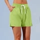 thumbnail image 1 of Puntoco Pantalones Cortos Deportivos Verano Fino Correr Maratón Pantalones De 3 Puntos Y 4 Puntos Entrenamiento De Pista Y Campo De Secado Rápido Pantalones Cortos De Fitness De Verde Xxxxl, 1 of 6