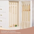 thumbnail image 2 of Jewelry Box for Women, 5 Layer Large Leather Boxes & Organizers for Necklaces Earrings Rings Bracelets, Organizer with Drawers and Mirror, White, 2 of 8