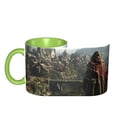 thumbnail image 4 of Game Graphics Coffee Mug Fun Custom Ceramic Mugs 11oz Green, 4 of 5