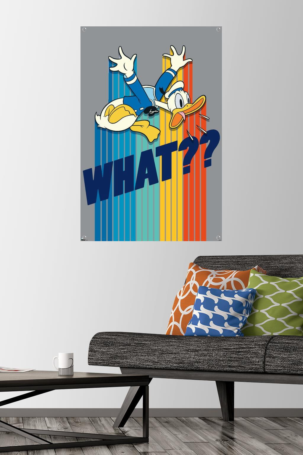 Disney Donald Duck - What Wall Poster with Pushpins, 22.375" x 34"