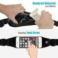 thumbnail image 4 of Sports Belt Band Running Waist Bag w Earphones Sports Wireless Headset A3M for RED Hydrogen One - Samsung Galaxy Mega SPH-L600 SGH-M819 S10 5G Note 9 8 2 10 Plus A9, 6.3 - Sony Xperia 10 Plus, 4 of 11