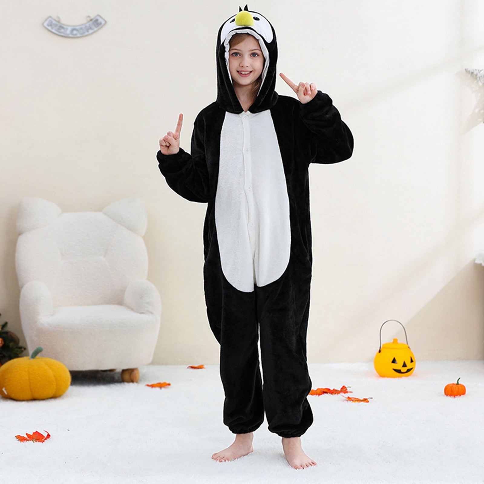 RMGVDSD Onesie Kids Animal Pajamas for Boys Girls Kids Warm Hooded Jumpsuit Pajamas Coat Children Sleepwear Cute Newborn Infant Jumpsuit