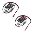 thumbnail image 4 of 2Pcs Mini Digital DC Voltmeter LED Display Voltage Tester Meter 3 Wire Red Light 0.36in 0?30V, 4 of 5