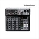 thumbnail image 4 of Mezclador de Audio Bluetooth de 4 Canales, Consola de Mezcla de Sonido, Interfaz de Audio, Tarjeta de Sonido USB para Estudio, Escenario, DJ, Hogar, Enchufe de la UE, 4 of 5