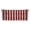 Red & White Stripe, variant on RSH Décor Indoor Outdoor 2” Tufted Bench Cushion with Ties (38” x 18” x 2”), Red & White Stripe