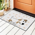 thumbnail image 2 of Bathroom Rug Non-Slip Mat, Super Soft Absorbent Bath Mat - Cartoon Dog Heart Flannel Non-Slip Floor Mat, 36"x24", 2 of 8
