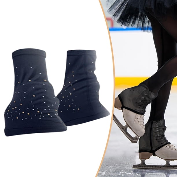Calentadores de Piernas para Patinaje Artístico Que Se Usan sobre Las Botas: Modernos, Cómodos, Antideslizantes E Ideales para Actividades de Patinaje con pedrería L