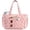 Pink Strawberry, variant on Corduroy Tote Bag for Women, Lightweight Work Laptop Tote Purse With 17 Pockets, Crossbody Shoulder Handbag for School Work Travel Gym, Checked Brown White