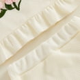 thumbnail image 7 of Toddler Girl Clothes 2Pcs Baby Girl Summer Outfits Ruffle Sleeveless Shirts Knit Floral Tops Shorts Clothing Set Beige 6-12 Months, 7 of 7
