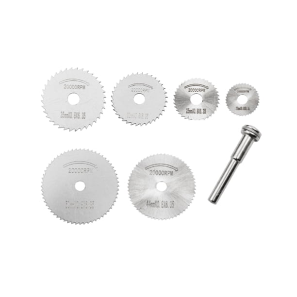 Scienceny Accesorios para amoladora eléctrica, juego de 7 piezas, dientes afilados, biela de alta eficiencia para perforación fácil Herramientas eléctricas Serie 1