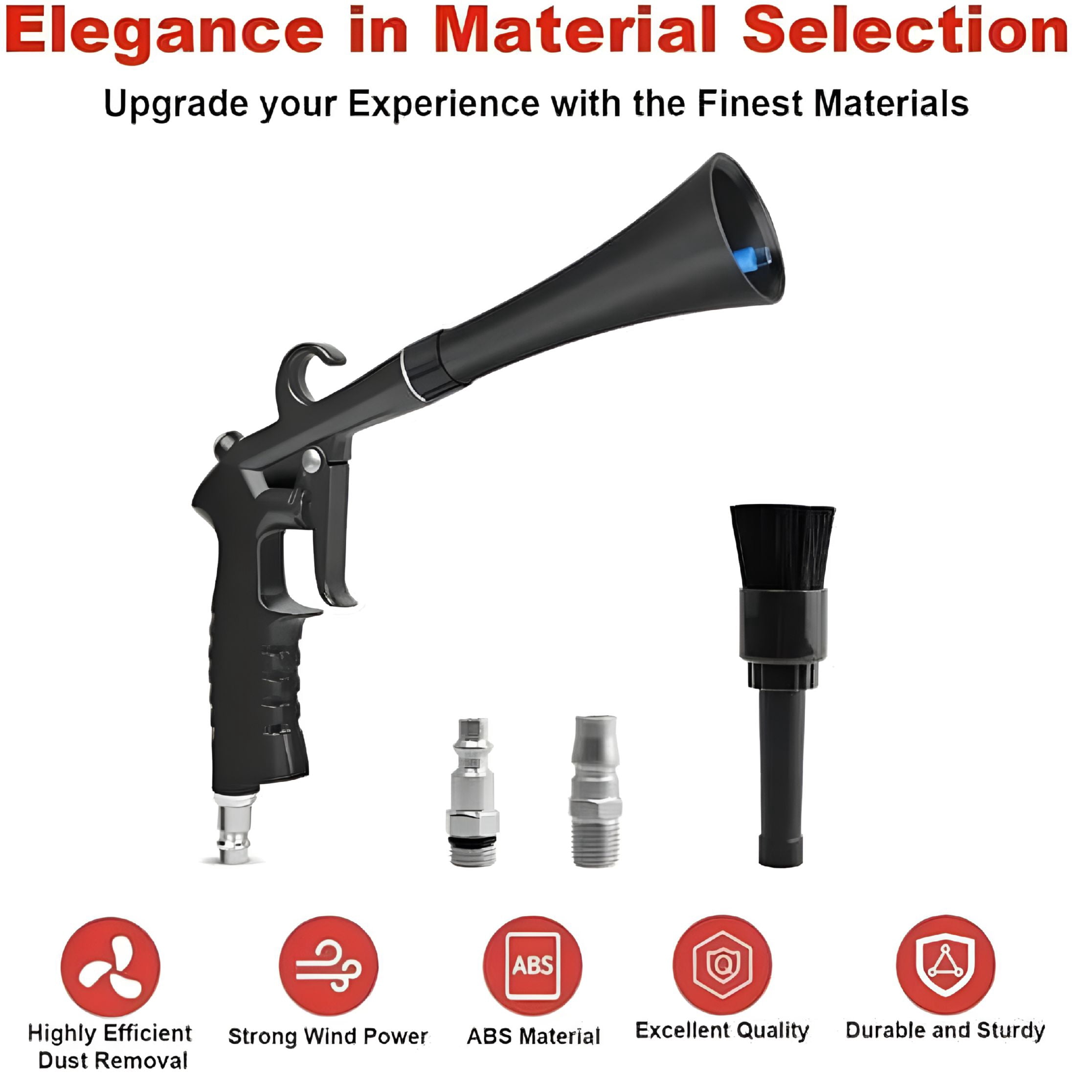 ACDANC High Pressure Car Detailing Kit with Multifunctional Cleaning Tool,Ergonomic Grip,Multiple Accessories,For Interior and Exterior Car Cleaning Interior Car Detailing Kit