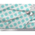 thumbnail image 2 of Soimoi polyester Crepe Fabric Leaves & Snowflake Artistic Printed Fabric 1 Yard 42 Inch Wide, 2 of 3