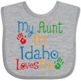 thumbnail image 3 of Inktastic My Aunt in Idaho Loves Me Boys or Girls Baby Bib, 3 of 4