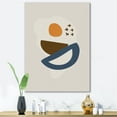 thumbnail image 2 of Designart ' Abstract Moon and Sun Geometric Print I ' Modern Canvas Wall Art Print, 2 of 4