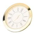 Mini Quartz Clock Insert for Crafts 55mm with Gold/Silver Bezel ...