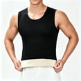 thumbnail image 4 of Yongwang Mens Fashion Tank Top Crew Neck Sleeveless Tops Winter Warm Slim Fit Tank Top Elastic Undershirt Base Layer, 4 of 6
