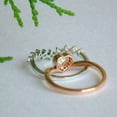 thumbnail image 4 of 2Ct Heart Shape Simulated Diamond Bridal Set Women's Ring 14K Rose Gold Plated Pure 925 Sterling Silver, 4 of 5