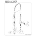 thumbnail image 6 of Gourmetier LS8775NYL New York Single-Handle Deck-Mount Pre-Rinse Kitchen Faucet, Oil Rubbed Bronze, 6 of 8