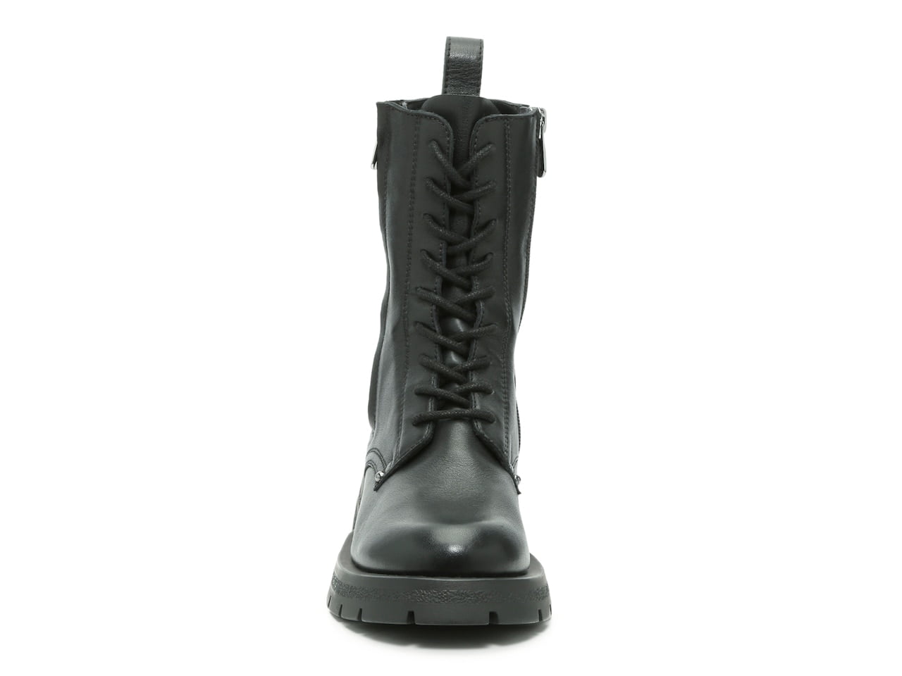 新作セール STEVE MADDEN CHARGES レザーブーティー CHARGES Black Leather Platform Bootie | Women's Booties