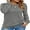 Light Grey, variant on WUJINXIA Women's Long Sleeve Shirts Casual Tops Dressy Blouses Fashion Pleated Tunic