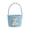 Blue, variant on Blue Cotton Rope Catch-All, Holiday Storage Basket, Rustic Woven Bin With Sturdy Braid, Lightweight Frame And Pastel Accents For Living Room And Gift Giving