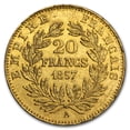 thumbnail image 2 of 1852-1860 France Gold 20 Francs Napoleon III AU, 2 of 2