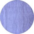 thumbnail image 1 of Ahgly Company Indoor Round Abstract Blue Modern Area Rugs, 4' Round, 1 of 4
