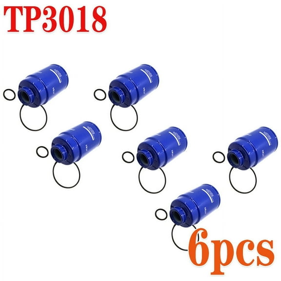 6 Pack TP3018 Fuel Filter Fit for 2001-2016 GMC 6.6L Duramax Diesel Engines