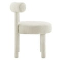 thumbnail image 4 of Modway Toulouse Boucle Fabric Dining Chair - Set of 2 in Ivory, 4 of 10