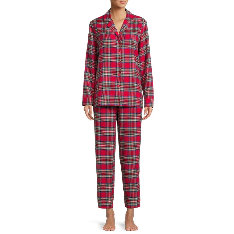 Holiday Time Family Women s and Women s Plus Red Flannel Pajama