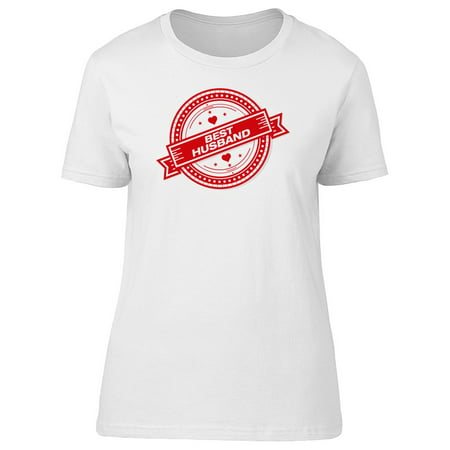 Best Husband Cute Red Stamp Tee Women's -Image by (Womens Best Vs Myprotein)