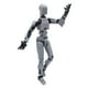 thumbnail image 3 of 1 Juego Figuras Acción Maniquí 3D Robot Con Múltiples Articulaciones 13 (gris), 3 of 3