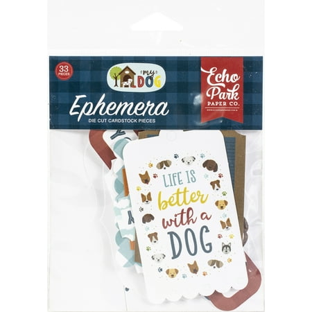 UPC: 0787790365228 | Echo Park Cardstock Ephemera 33/Pkg-Icons My Dog
