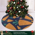 thumbnail image 6 of FMSHPON Carrot Xmas Christmas Tree Skirt Stand Mat for Holiday Party Decoration Indoor Outdoor 48 inches, 6 of 6