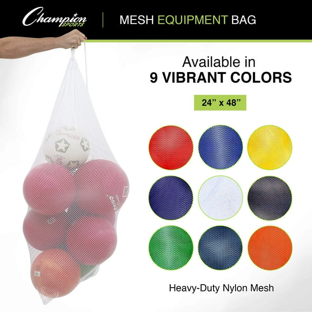 Champion Sports MB22PR Sac d'Équipement en Filet 24 x 48 Po, Violet