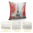 thumbnail image 4 of GOSMITH Paris Pillow Cvoer  Eiffel Tower Pillowcase for Couch Sofa Bed Bedroom Car Living Decor French Style, 4 of 5