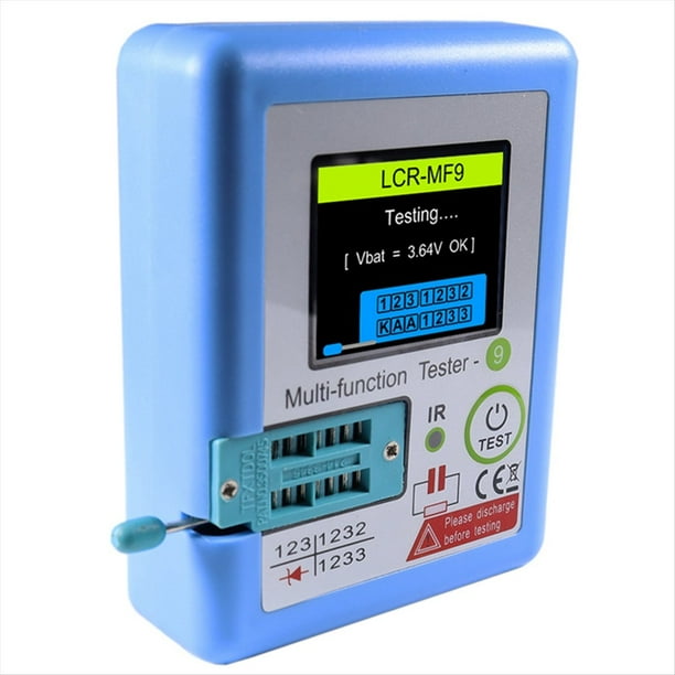 Probador de Transistores, Diodo, Triodo, Capacitancia, Resistencia, Medidor de 1,8 Pulgadas, NPN, PNP, MOSFET, Pantalla Gráfica TFT.