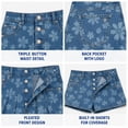 thumbnail image 4 of Jessica Simpson Girls Denim Skort Casual Mid Waist Denim Skirts with Shorts with Pockets, 4 of 7