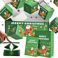 thumbnail image 1 of Caja sorpresa de Navidad | Caja de regalo rebotante con sobre rojo | Contiene anillos, joyas, perfume | Cartuón resistente | Revelación única | Kits de 6-25 piezas | Regalo romántico de fiesta, 1 of 8