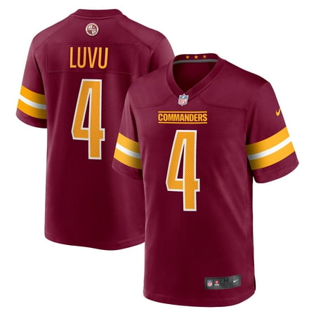 Men's Nike Frankie Luvu Burgundy Washington Commanders Game Jersey