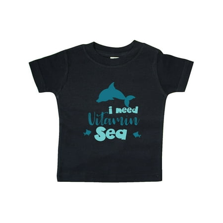 

Inktastic I Need Vitamin Sea Dolphin Fishes - Blue Gift Baby Boy or Baby Girl T-Shirt