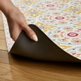 thumbnail image 4 of FIESTA Postiano Tiles Geo Textured Anti-Fatigue Comfort Kitchen Runner Mat, Non-Slip Floor Mat, Padded Standing Desk Mat, Red/Yellow/White, 20"x55", 4 of 6